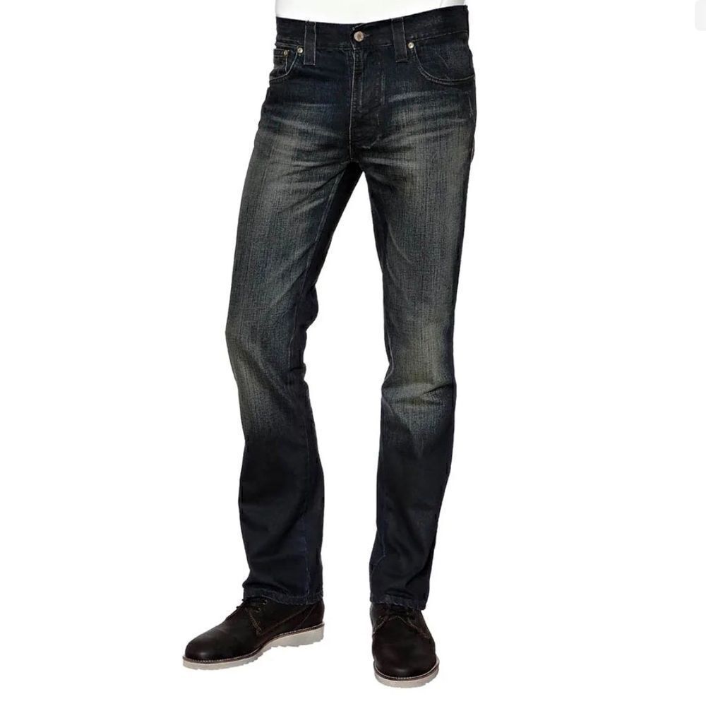 Nudie Jeans Slim Jim Used Blue Coated Jeans 32 X 33